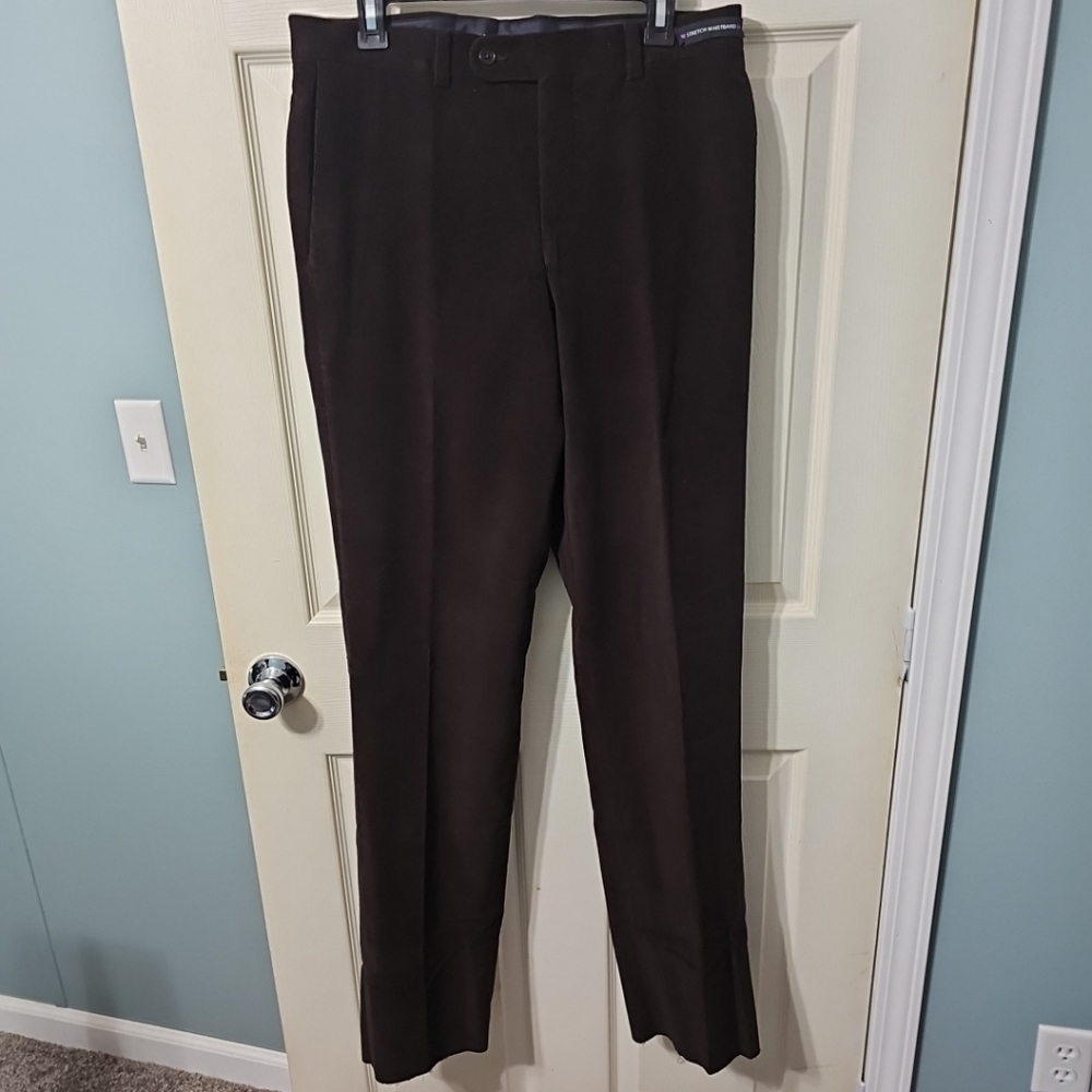 NWT‎ Riviera by Jack Victor Koby Dress Pants Size R33 In Dark Brown